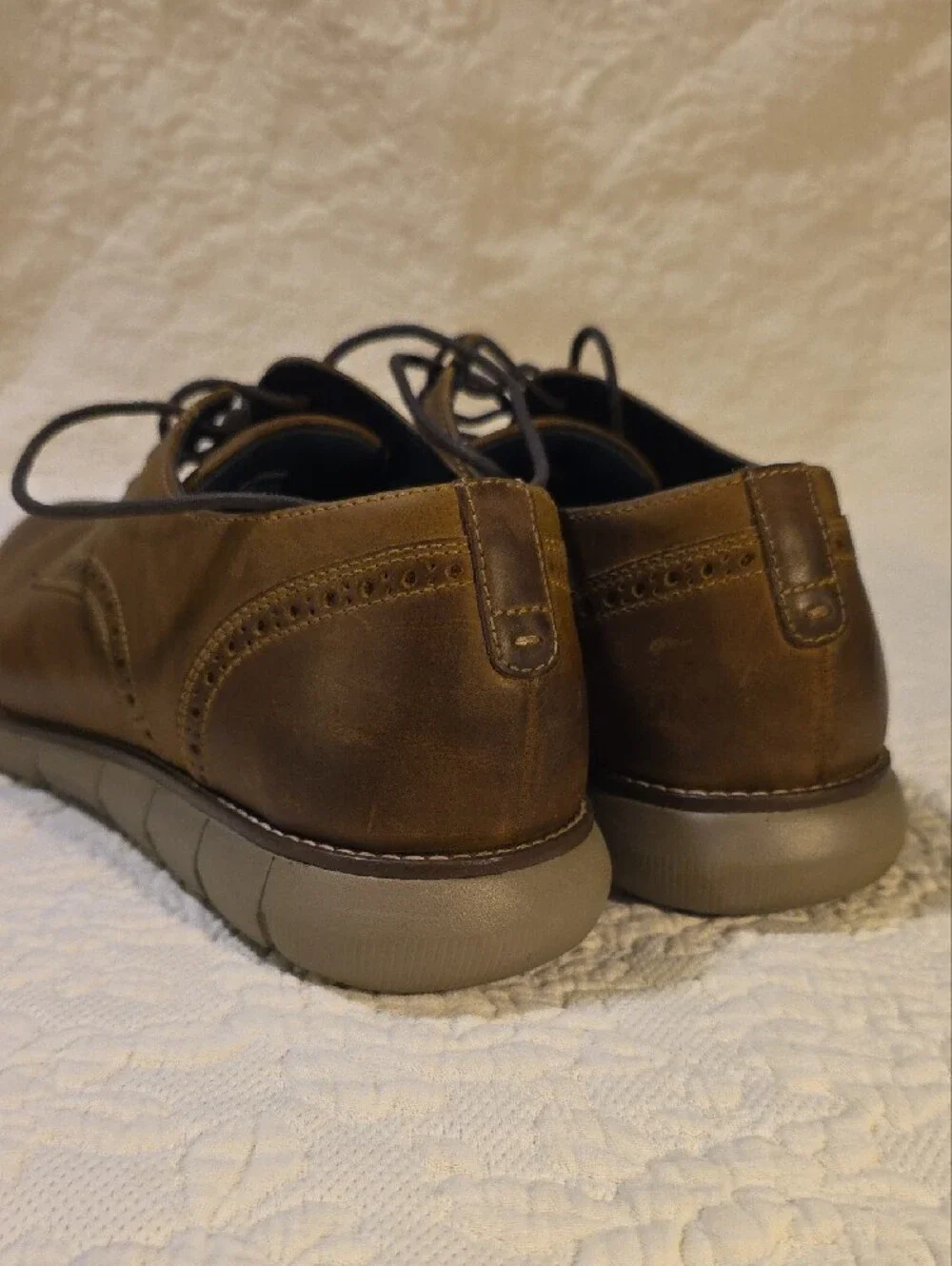 Johnston & Murphy Brown Leather Derby Shoes